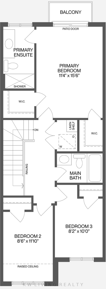 Upper floor plan