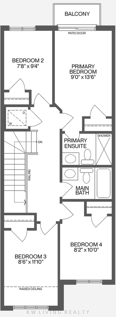 Optional upper floor with 4 bedrooms