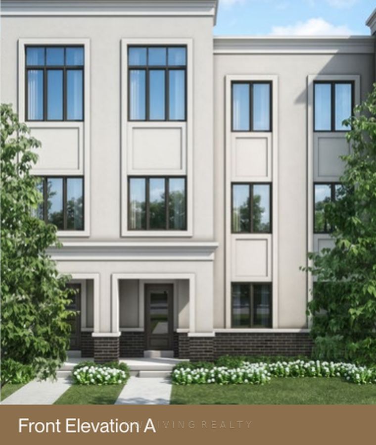 Front elevation of the A3-Int townhome