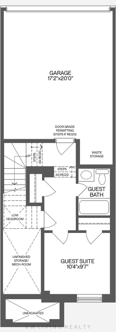 Optional basement with guest suite