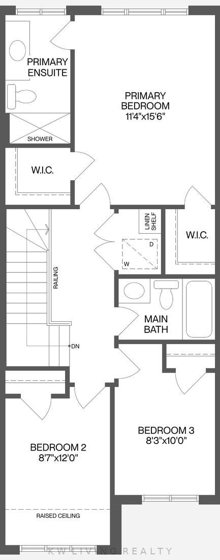 Upper floor plan